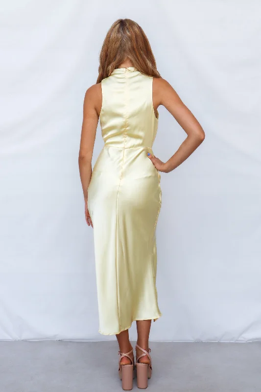 Diaz Midi Dress - Yellow