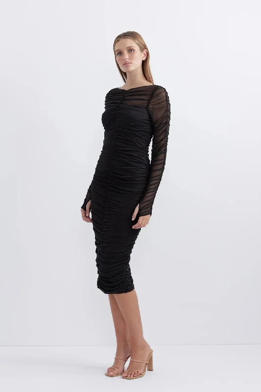 Lunar Tapered Midi - Black