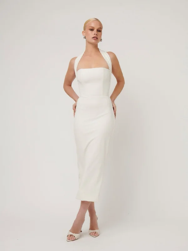 Meline Midi Dress - Ivory