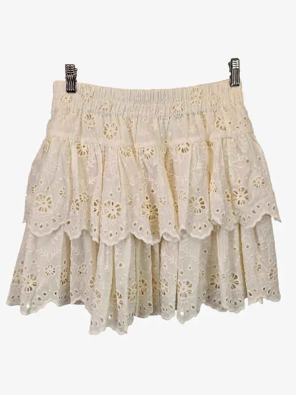 Aje Boho Broderie Mini Skirt Size 10