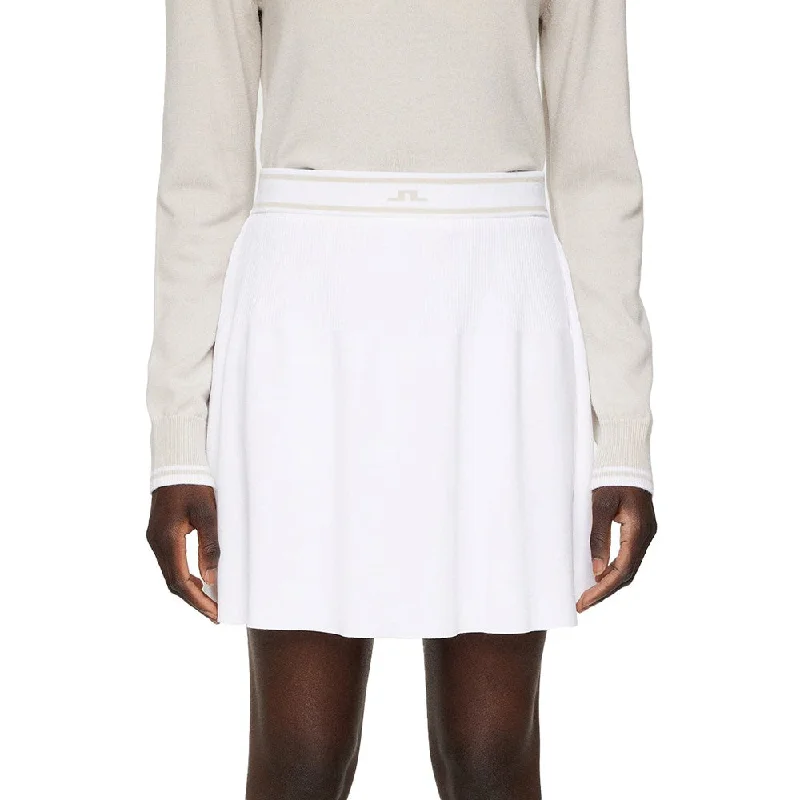 J.Lindeberg Women's Emma Knitted Golf Skirt - White