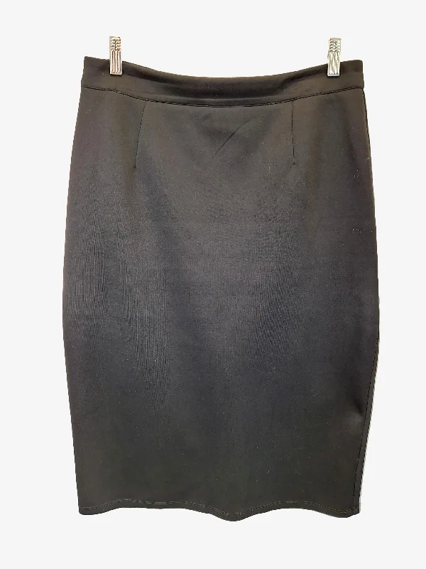 Khoko Stretch Ponte Office Pencil Midi Skirt Size L