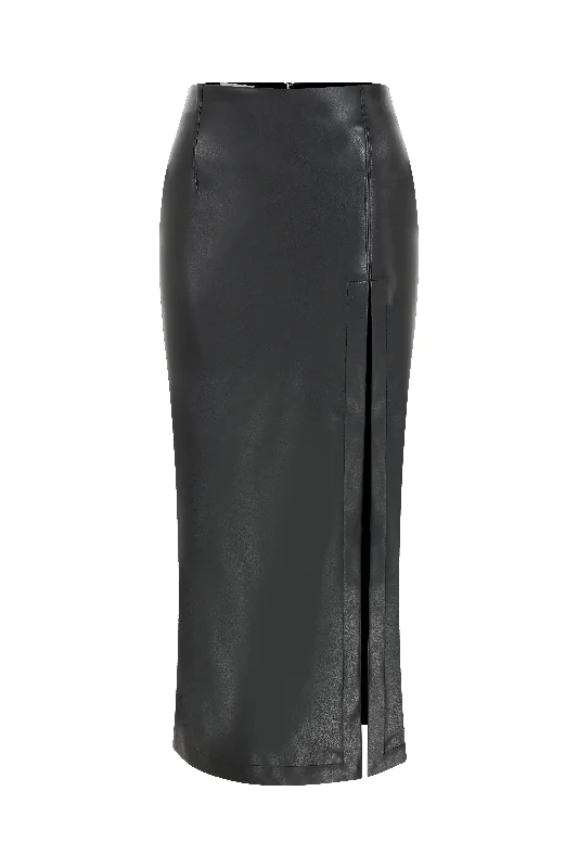 Lea Vegan Leather Maxi Skirt