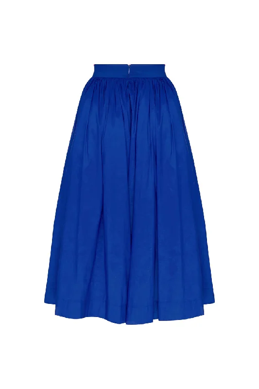 Lou Lou Midi Skirt in Bleu