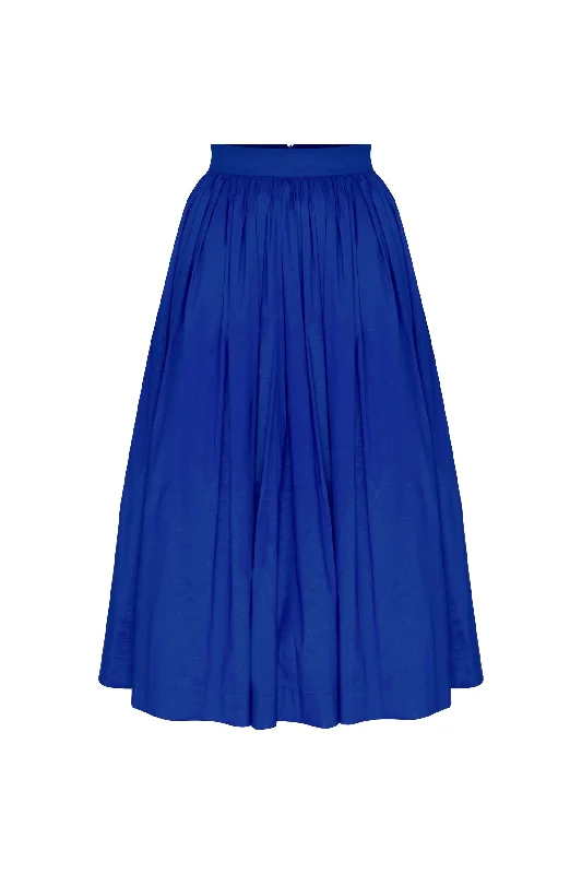 Lou Lou Midi Skirt in Bleu