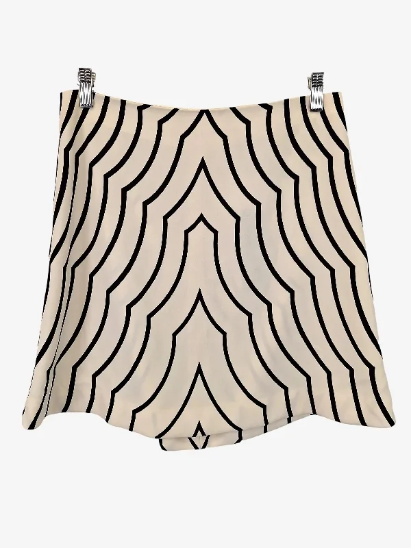 Marc Jacobs Classy Stripe Print Mini Skirt Size 10