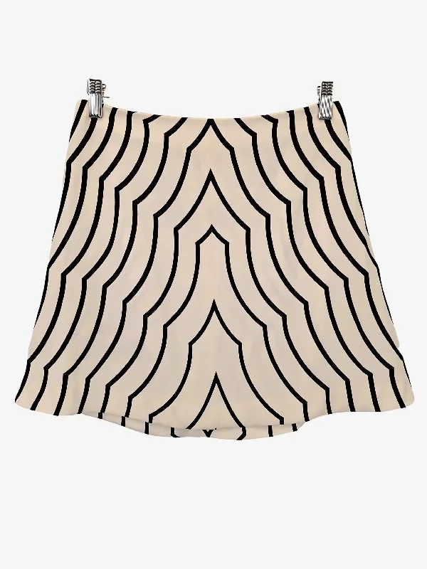 Marc Jacobs Funky Wavy A Line Mini Skirt Size 8