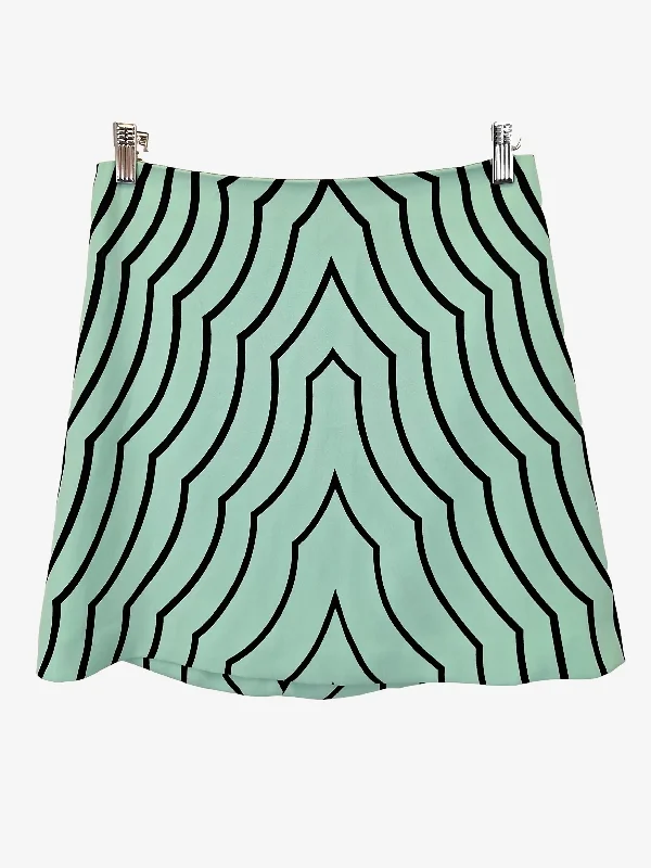 Marc Jacobs Stylish Jade Green Mini Skirt Size 8