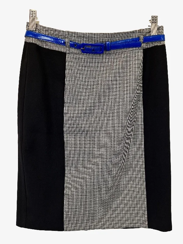 Review Stylish Belted Pencil Midi Skirt Size 8