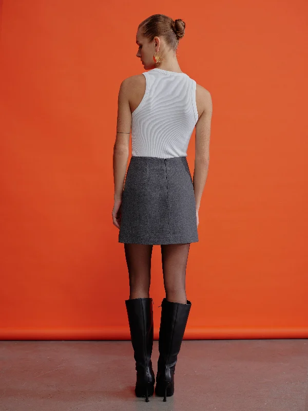 Vance Twill Mini Skirt