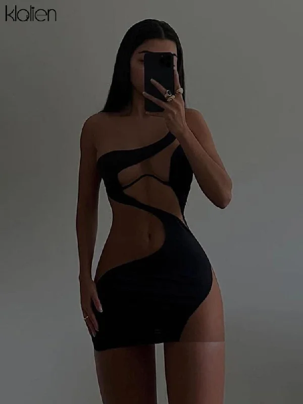 Znbbw Women Dress Sexy See Through Mesh Patchwork Halter Mini Bodycon Dresses Streetwear Y2K Activewear 2023 Summer New 914